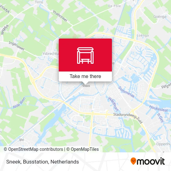 Sneek, Busstation map