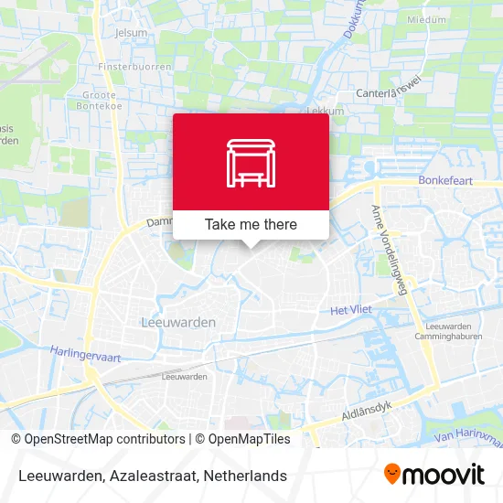 Leeuwarden, Azaleastraat map