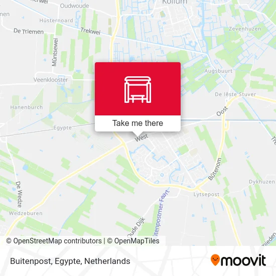 Buitenpost, Egypte map