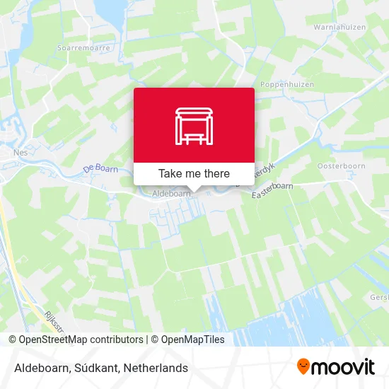 Aldeboarn, Súdkant map