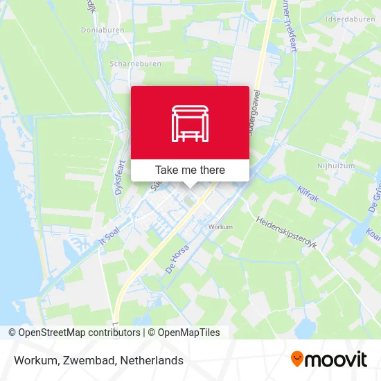 Workum, Zwembad map