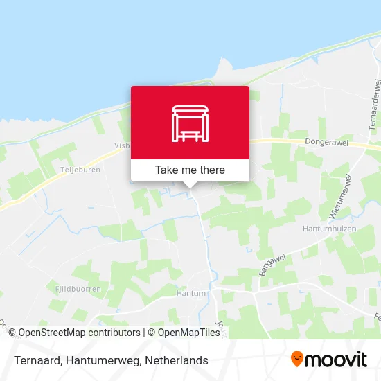 Ternaard, Hantumerweg map