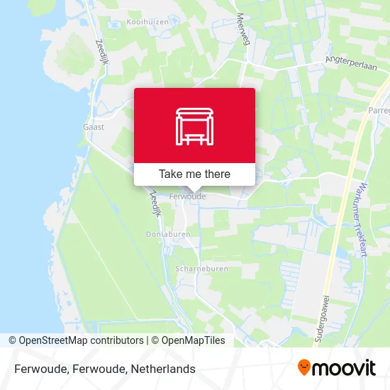 Ferwoude, Ferwoude map