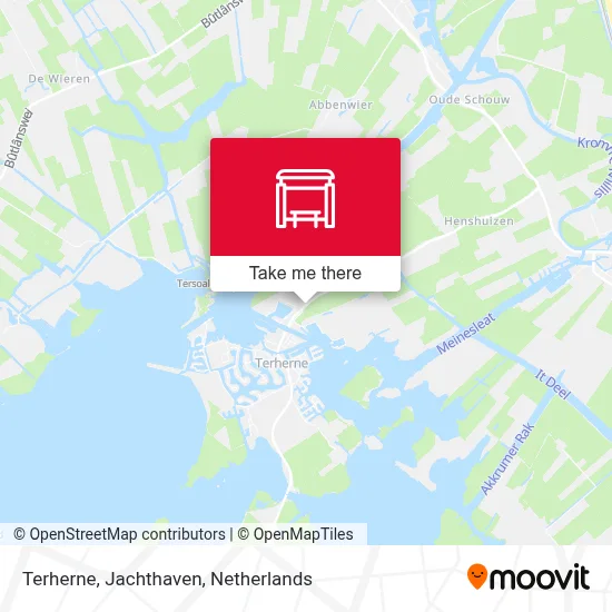 Terherne, Jachthaven map