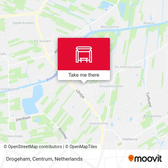 Drogeham, Centrum map