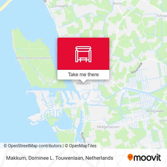 Makkum, Dominee L. Touwenlaan map