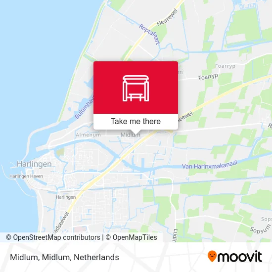 Midlum, Midlum map