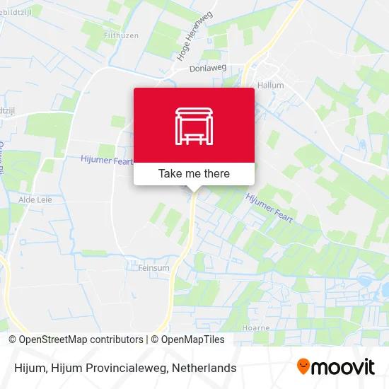 Hijum, Hijum Provincialeweg map