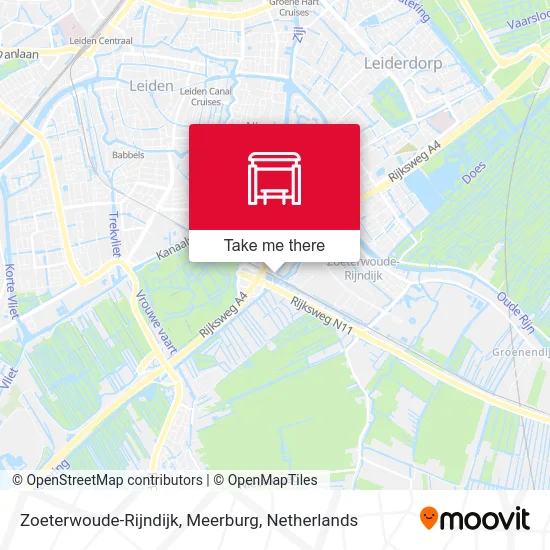 Zoeterwoude-Rijndijk, Meerburg map