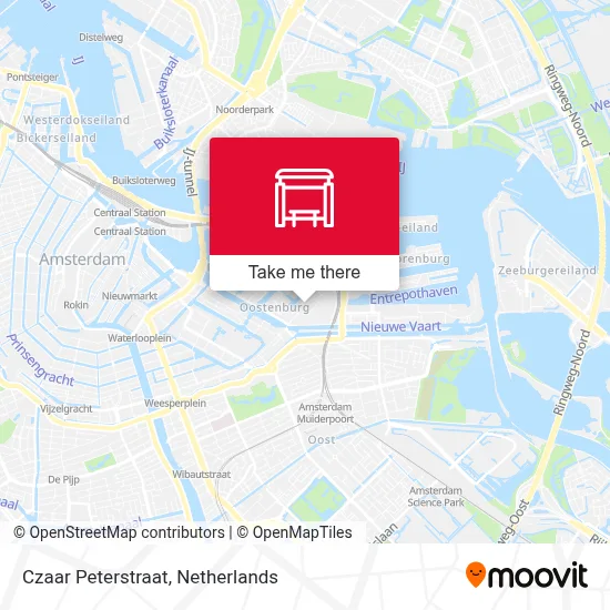 Czaar Peterstraat Karte