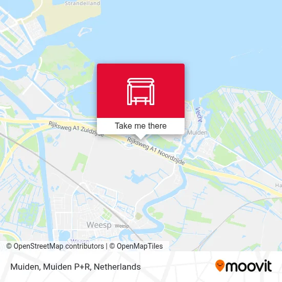 Muiden, Muiden P+R map