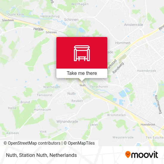 Nuth, Station Nuth map