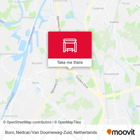 Born, Nedcar / Van Doorneweg-Zuid map