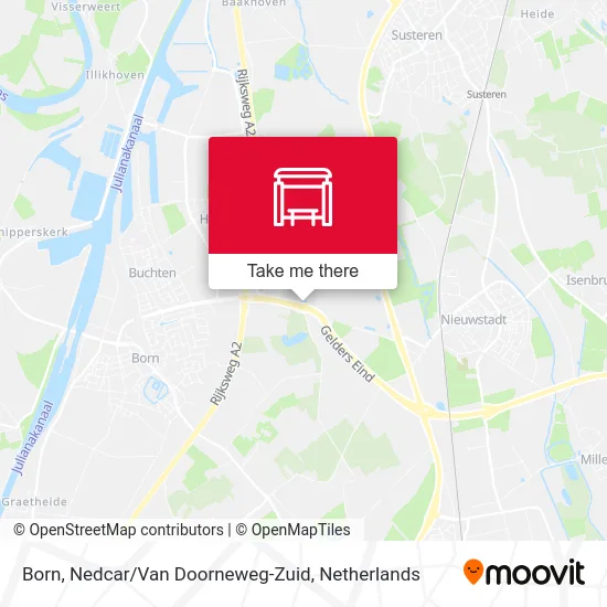 Born, Nedcar / Van Doorneweg-Zuid map