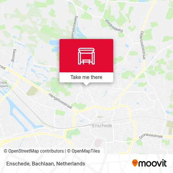 Enschede, Bachlaan map