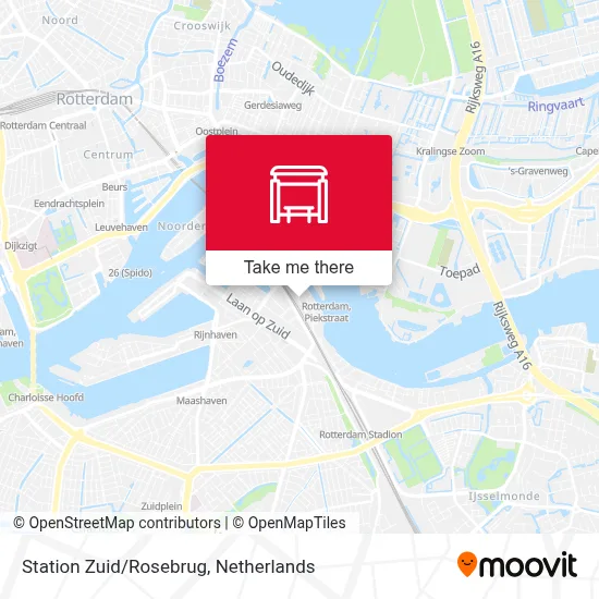 Station Zuid/Rosebrug map