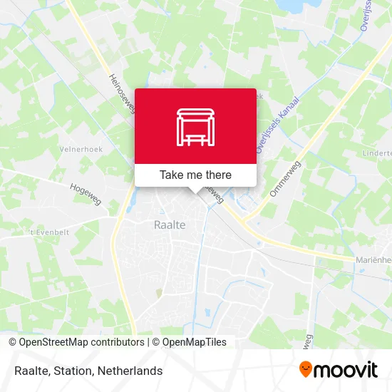 Raalte, Station map