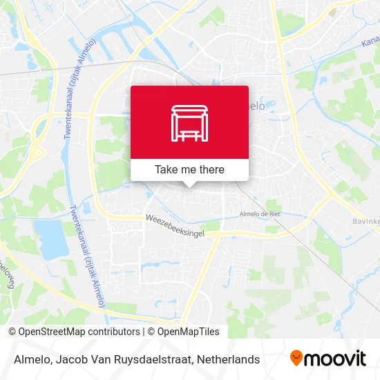 Almelo, Jacob Van Ruysdaelstraat map
