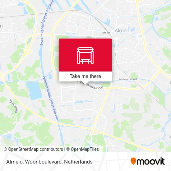 Almelo, Woonboulevard map