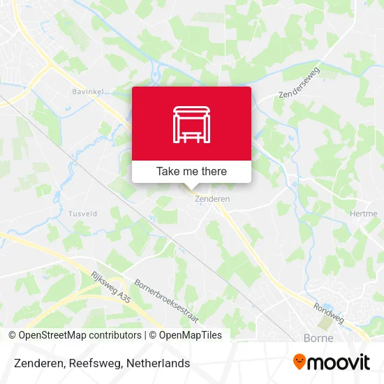 Zenderen, Reefsweg map