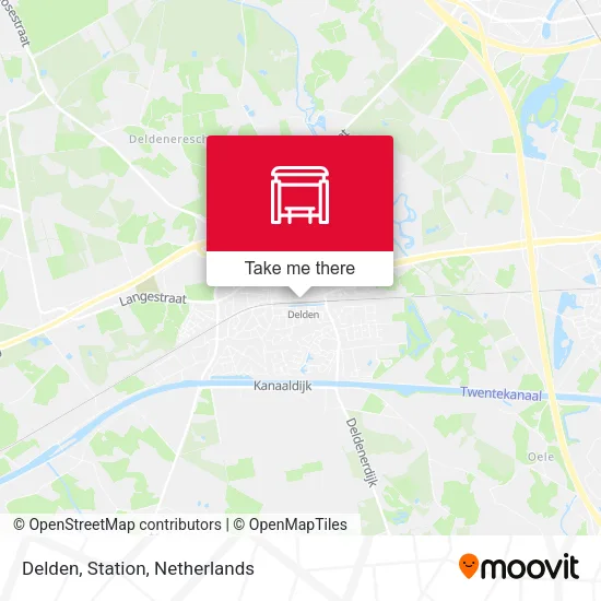 Delden, Station map