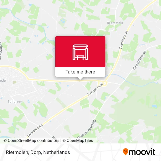 Rietmolen, Dorp map