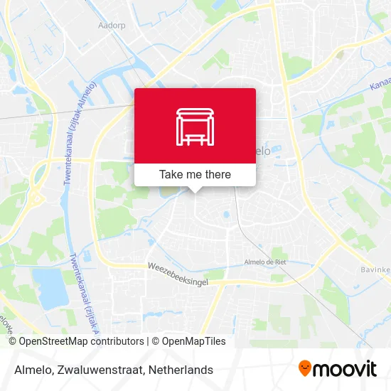 Almelo, Zwaluwenstraat Karte
