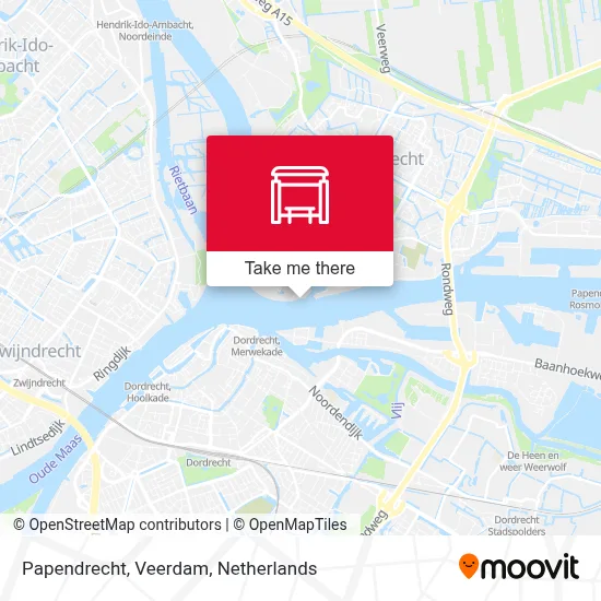 Papendrecht, Veerdam map