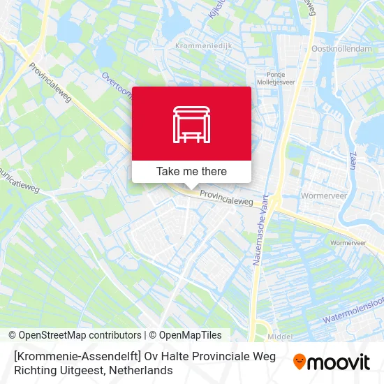 [Krommenie-Assendelft] Ov Halte Provinciale Weg Richting Uitgeest map
