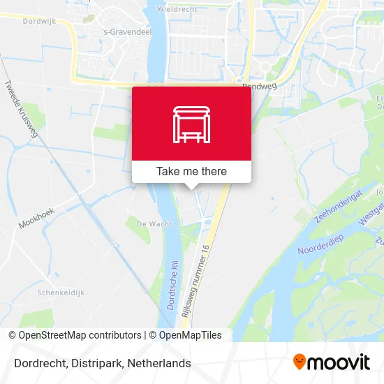 Dordrecht, Distripark Karte