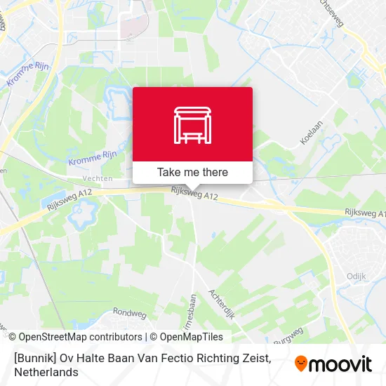 [Bunnik] Ov Halte Baan Van Fectio Richting Zeist map