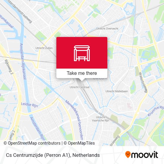 Cs Centrumzijde (Perron A1) map