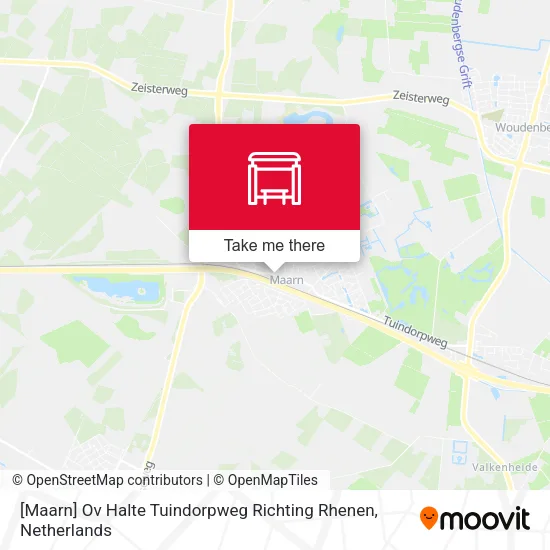 [Maarn] Ov Halte Tuindorpweg Richting Rhenen map
