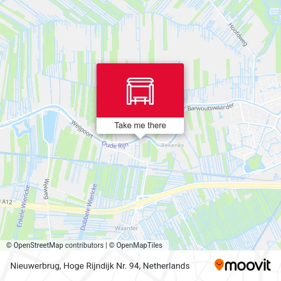 Nieuwerbrug, Hoge Rijndijk Nr. 94 map