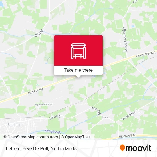 Lettele, Erve De Poll map