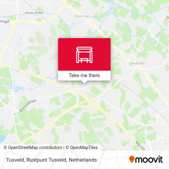 Tusveld, Rustpunt Tusveld map