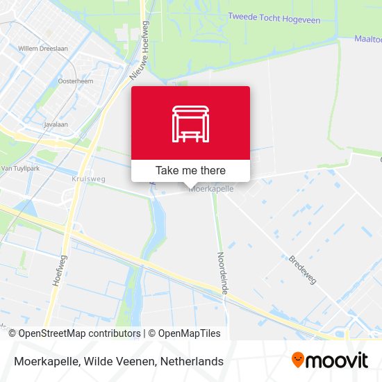 Moerkapelle, Wilde Veenen map