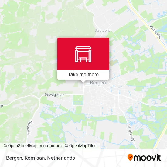 Bergen, Komlaan Karte