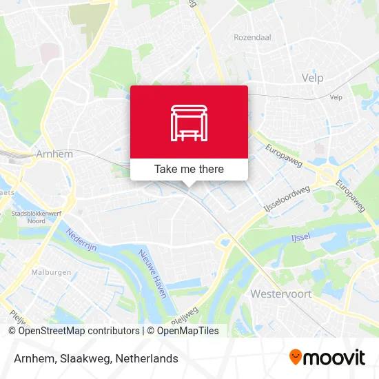 Arnhem, Slaakweg Karte