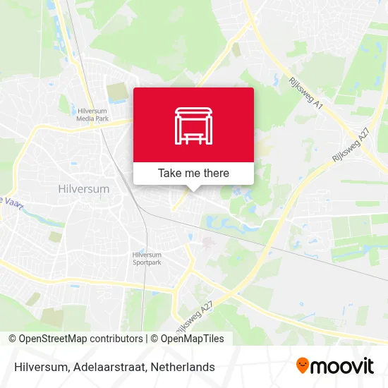 Hilversum, Adelaarstraat Karte