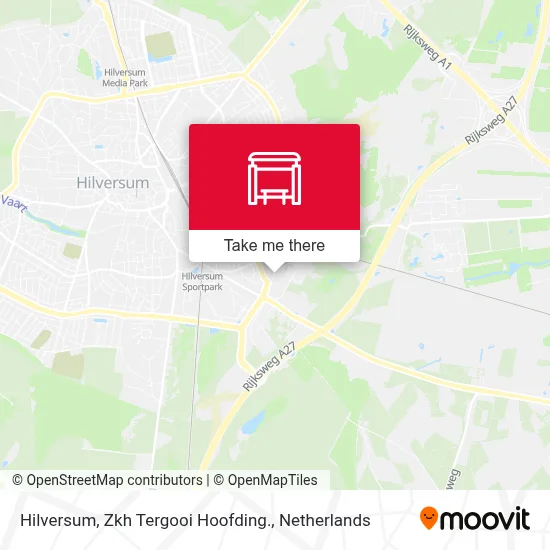 Hilversum, Zkh Tergooi Hoofding. map