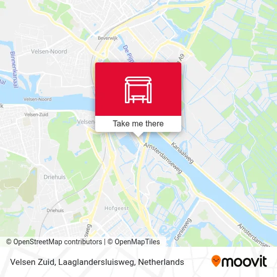 Velsen Zuid, Laaglandersluisweg map