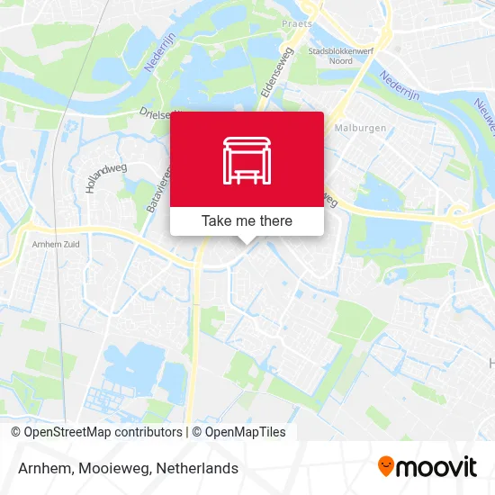 Arnhem, Mooieweg Karte