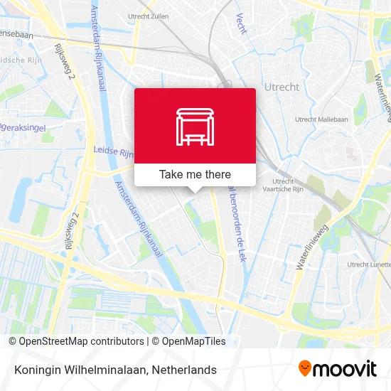 Koningin Wilhelminalaan Karte