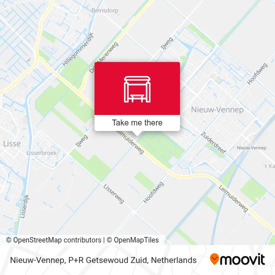 Nieuw-Vennep, P+R Getsewoud Zuid Karte
