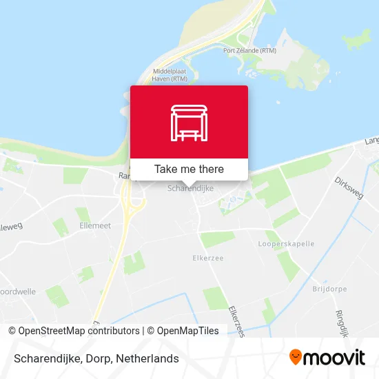 Scharendijke, Dorp Karte