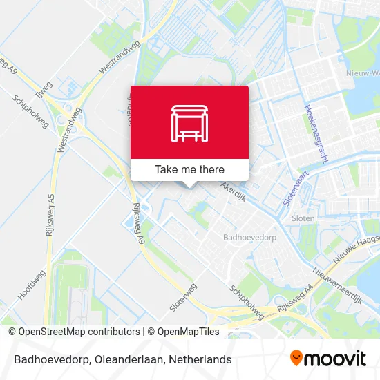 Badhoevedorp, Oleanderlaan map