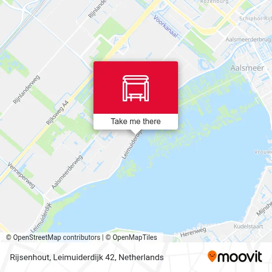 Rijsenhout, Leimuiderdijk 42 Karte