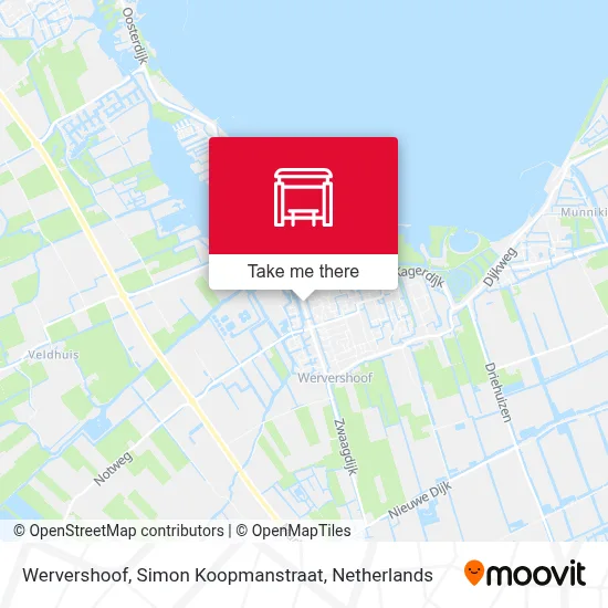 Wervershoof, Simon Koopmanstraat Karte