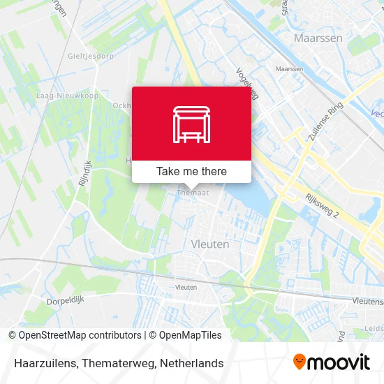 Haarzuilens, Thematerweg map